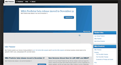 Desktop Screenshot of mbapredictor.com