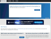 Tablet Screenshot of mbapredictor.com